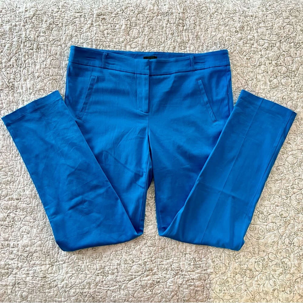 NWT Zenobia Teal Blue Ankle Pants Casual Cropped Cabincore Normcore Colorful